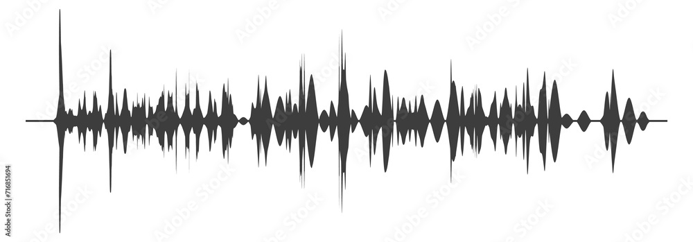 Voice record. Sound wave. Audio noise frequency Voice record. Sound wave. Audio noise frequency