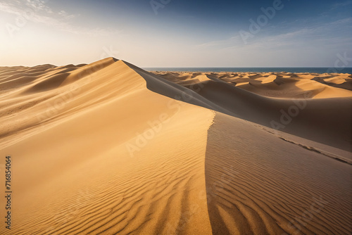 Image captures the detailed textures and patterns on sand dune