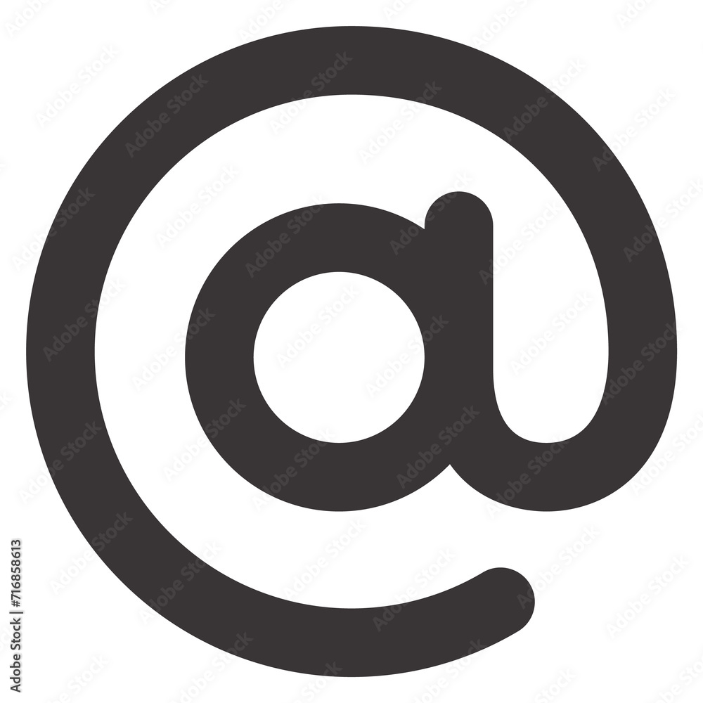 Email icon. At sign. Web mail symbol Email icon. At sign. Web mail symbol