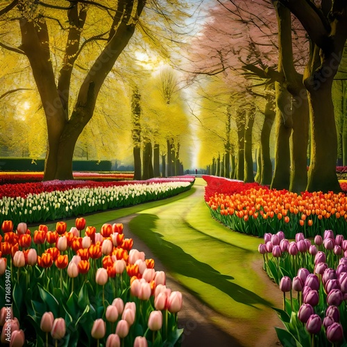 spring in the park