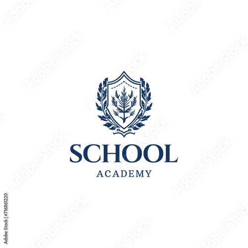University college school logo template,University education logo design vector template