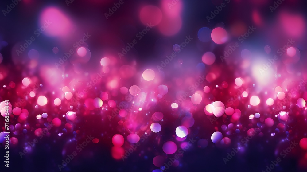 Abstract bokeh lights background. Festive Christmas and New Year background.