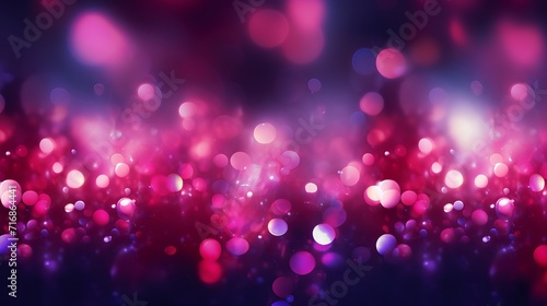 Abstract bokeh lights background. Festive Christmas and New Year background.