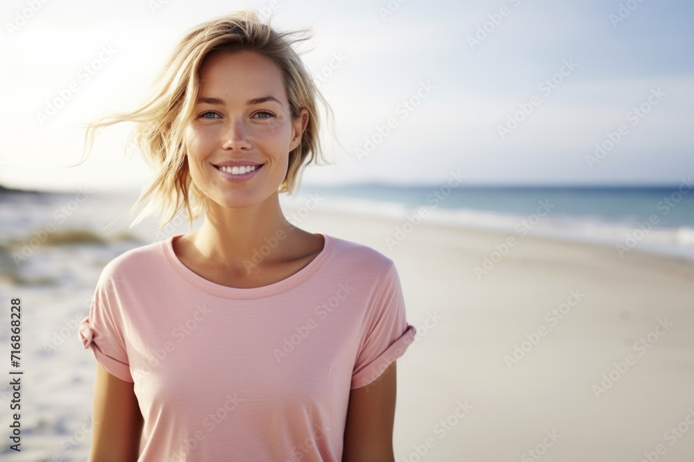 Close up portrait of beautiful blond woman posing on the beach in sunset light. Summer tropical mood. Close up portrait of beautiful blond woman posing on the beach in sunset light. Summer tropical mood.