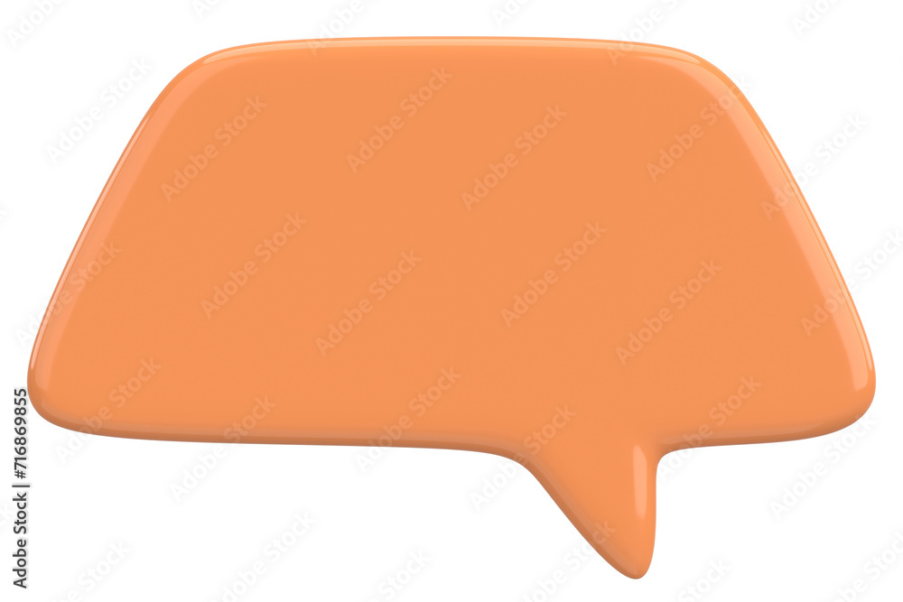 Speech Bubble. Text Box. 3D Illustration. Speech Bubble. Text Box. 3D Illustration.
