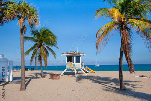 Fort Lauderdale Beach with Atlantic Ocean 