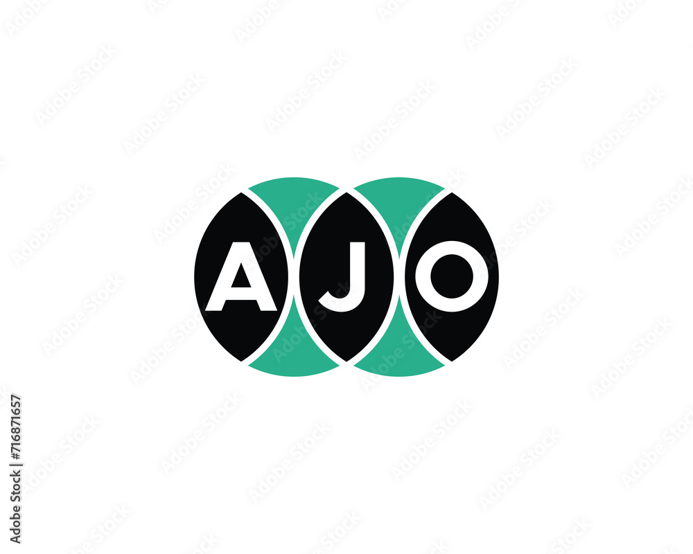 AJO logo design vector template AJO logo design vector template