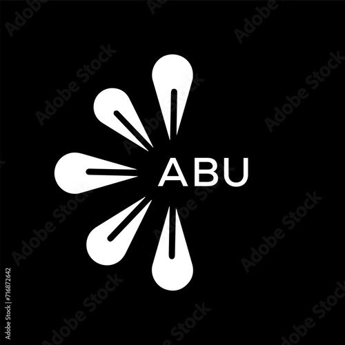 ABU Letter logo design template vector. ABU Business abstract connection vector logo. ABU icon circle logotype.
