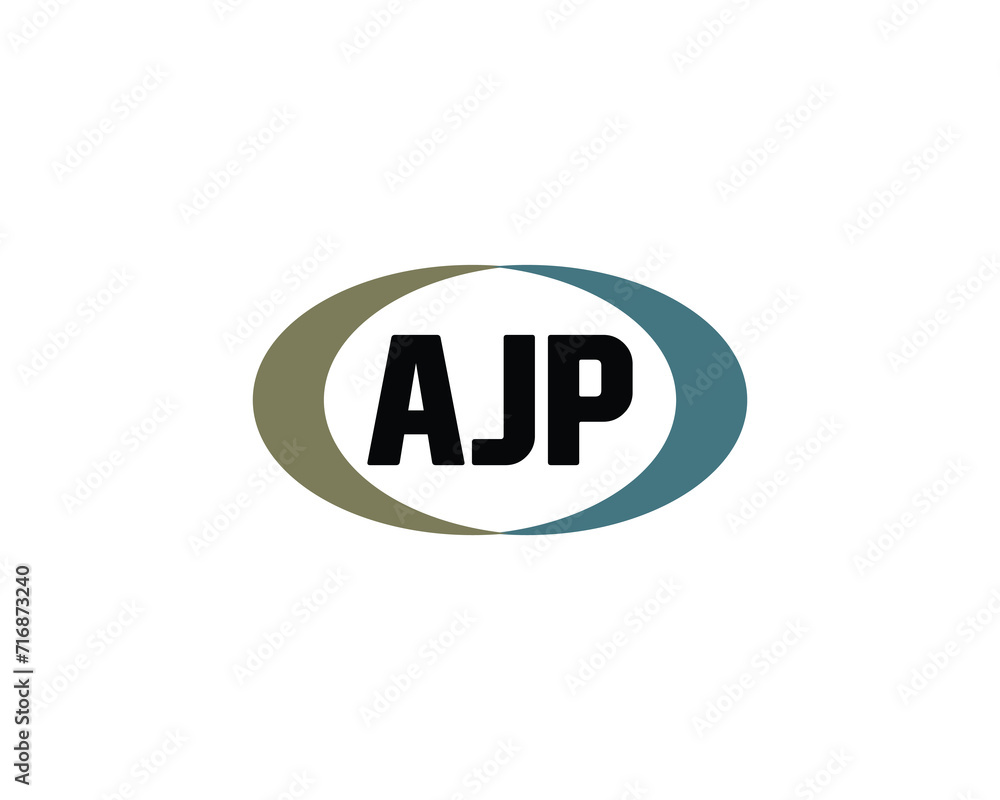AJP logo design vector template AJP logo design vector template