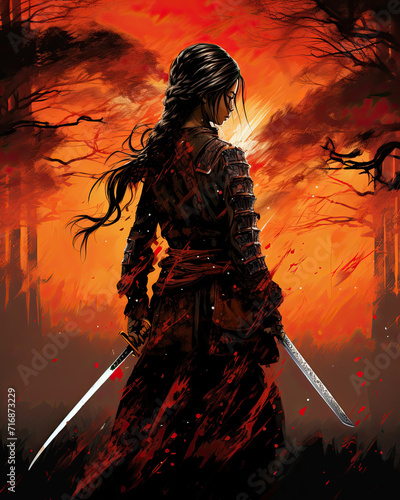 A female Samurai Warrior