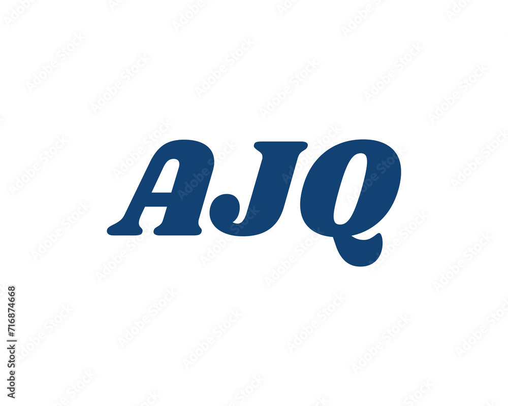 AJQ Logo design vector template AJQ Logo design vector template