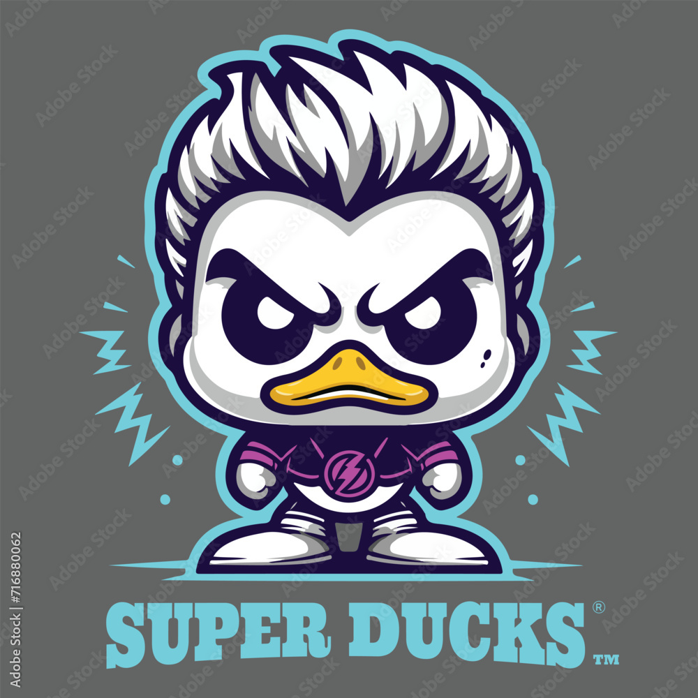 Ducks mascot logo 