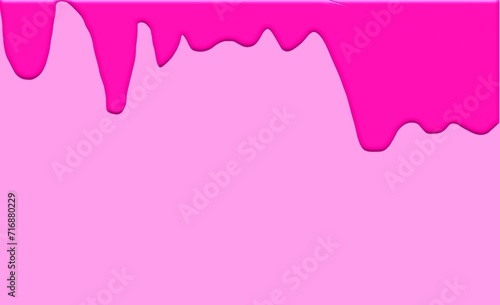 Pink liquid flow on Pink background 