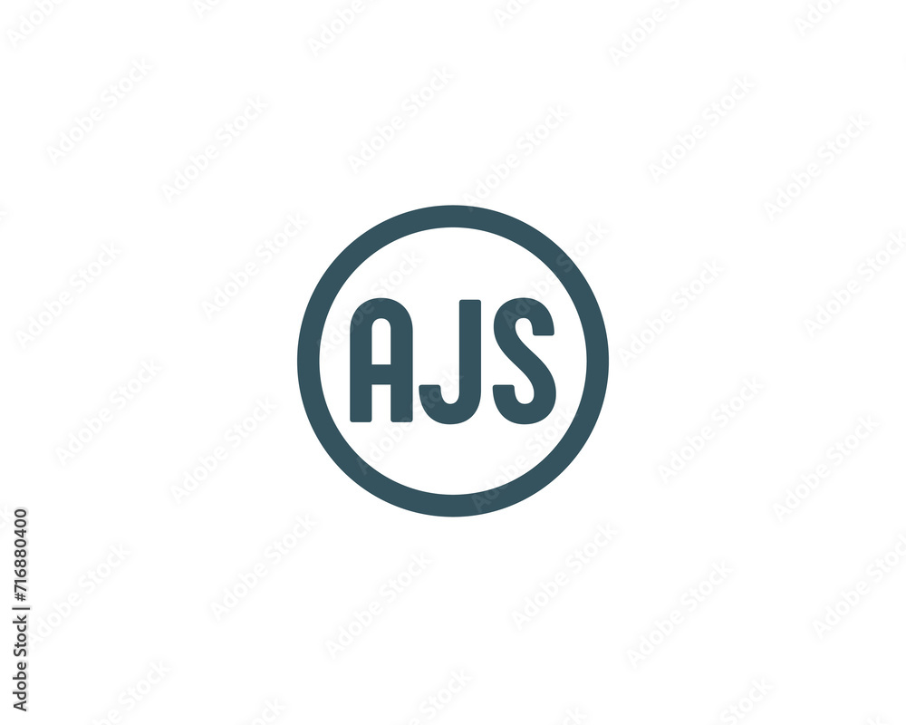 AJS logo design vector template AJS logo design vector template