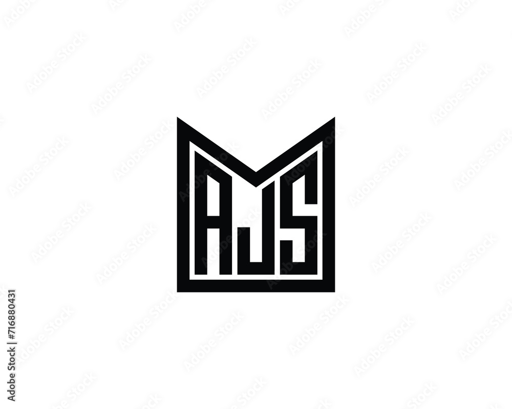 AJS logo design vector template AJS logo design vector template