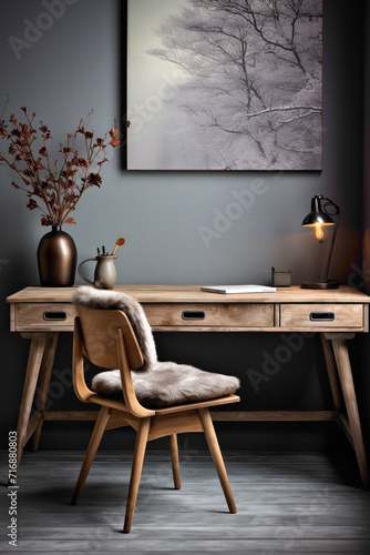 Create your perfect workspace in the comfort of a cozy modern Scandinavian home office.