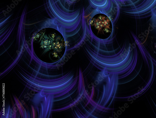 Imaginatory fractal abstract background Image