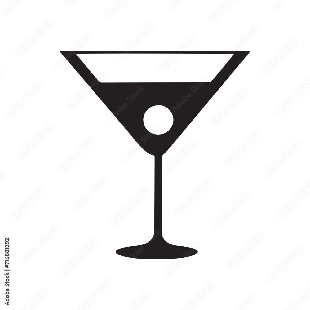 Cocktail Glass Vector Cocktail Glass Vector