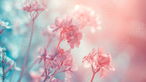 Pink blossom background.
