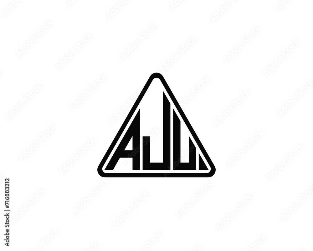 AJU logo design vector template AJU logo design vector template
