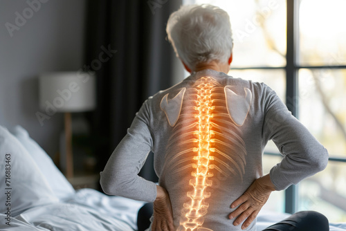Senior Lady Suffering from Lumbar Pain