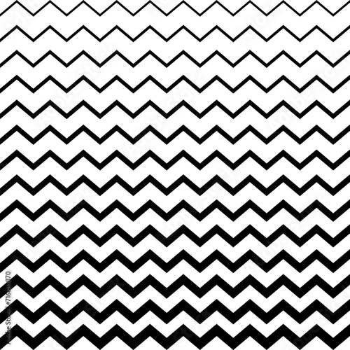 Halftone wave horizontal stripes. Abstract zigzag background. Vector illustration.