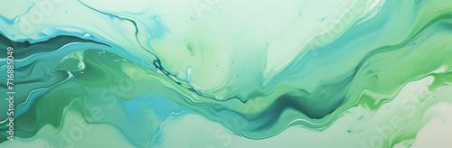green abstract background with blue streaks on it, in the style of organic form, shaped canvas, abstraction-création, marble, accurate topography, lush scenery, leaf patterns
