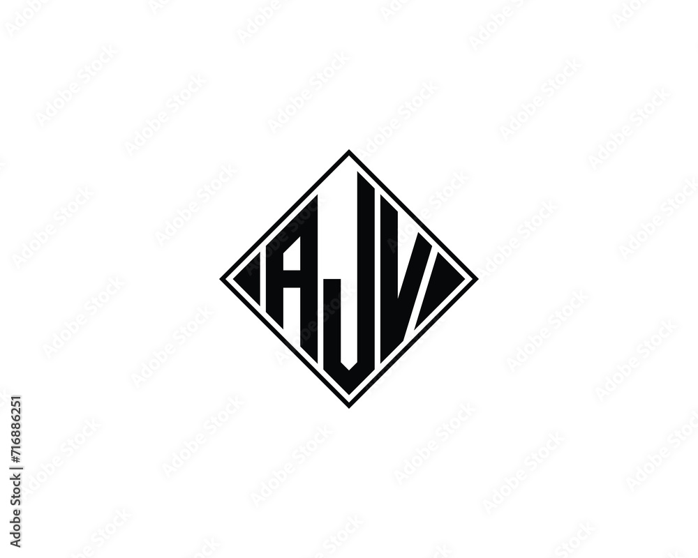 AJV Logo design vector template AJV Logo design vector template