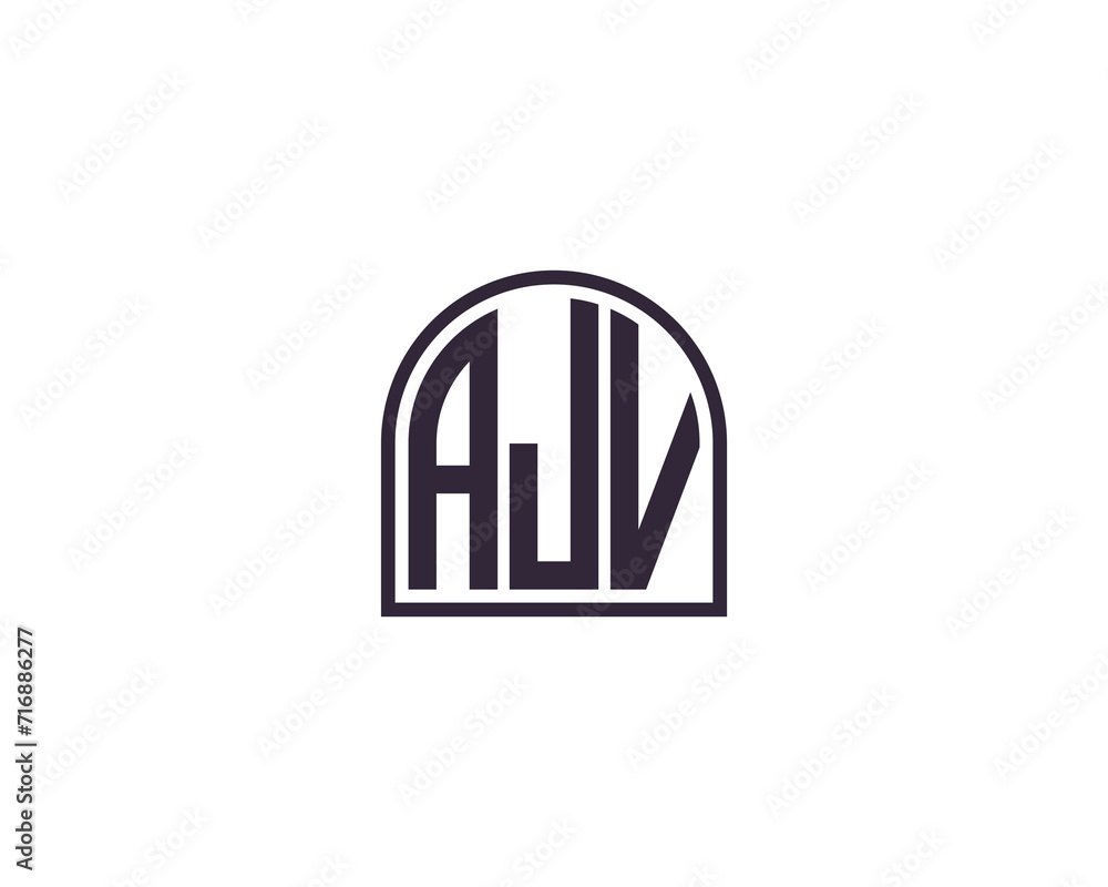 AJV Logo design vector template AJV Logo design vector template