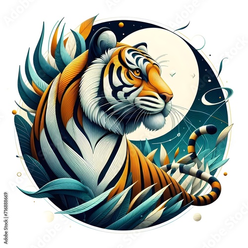 Beautiful illustration of a Tiger 