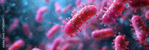 microscopic view of bacteria photo