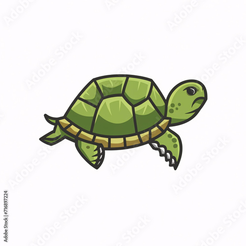 Flat logo illustration of Turtle