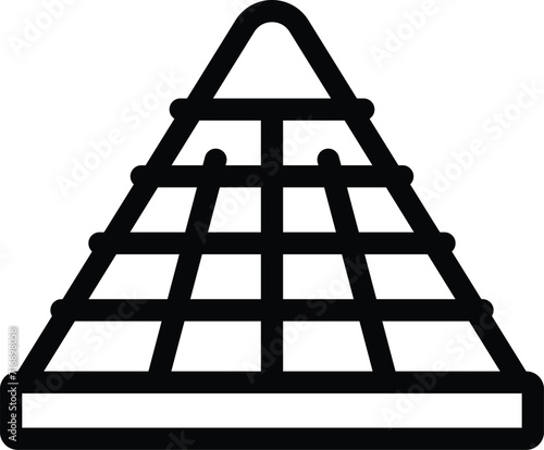 Edifice culture icon outline vector. Picture museum. Tourism travel