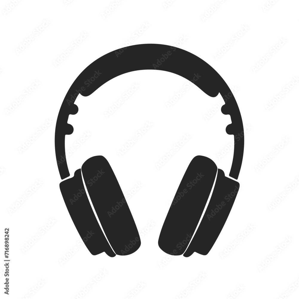 earphone symbol Headphones Vector Icon. Vector sign in simple style isolated on white background earphone symbol Headphones Vector Icon. Vector sign in simple style isolated on white background