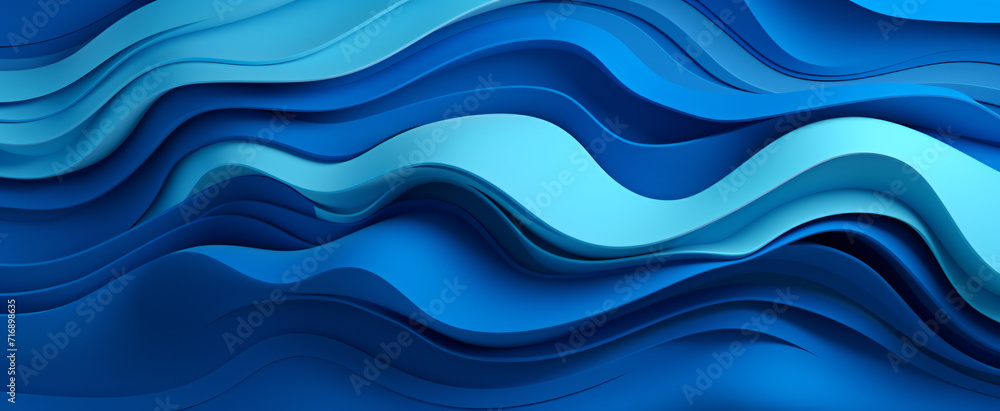 3D abstract background with paper cut shapes. 