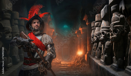 Foto Conquistador's Vigil in Mysterious Ruins