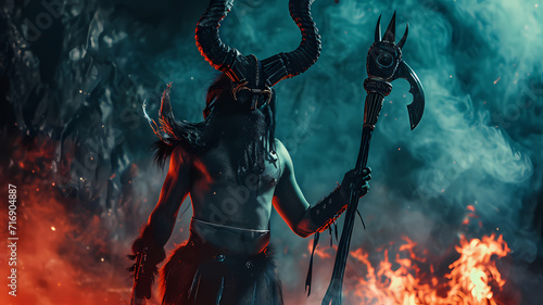 Fotografia Greek Mythology's God of the Dead Hades, Ruler of the Underworld