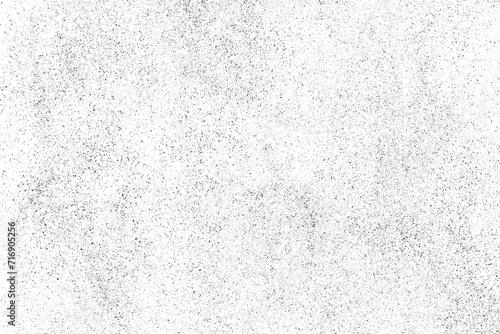 Black texture on white. Worn effect backdrop. Old paper overlay. Grunge background. Abstract pattern. Vector illustration.	
