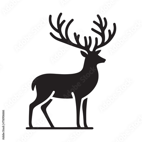 Ethereal Echoes  A Symphony of Deer Silhouettes Resonating with the Ethereal Echoes of Nature s Serenity - Deer Illustration - Deer Vector 