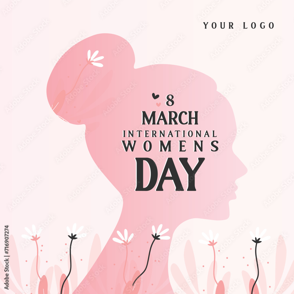 Happy Women's day greeting background Happy Women's day greeting background