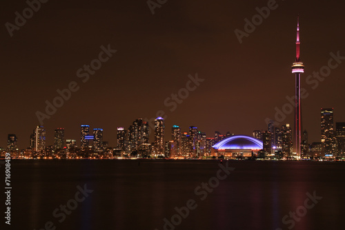 Photography skyline of Toronto by night