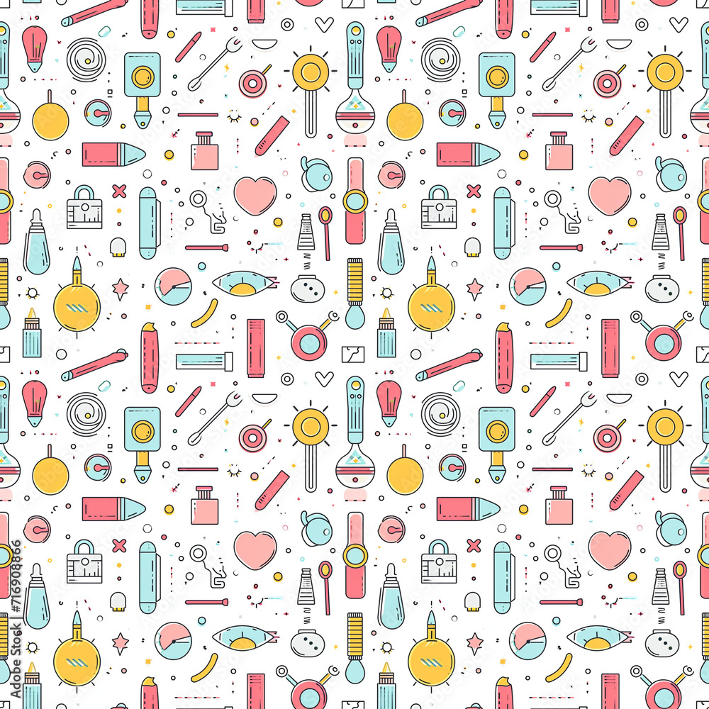 Meteorological tools seamless pattern. Gift wrapping, wallpaper, background. Groundhog Day Meteorological tools seamless pattern. Gift wrapping, wallpaper, background. Groundhog Day