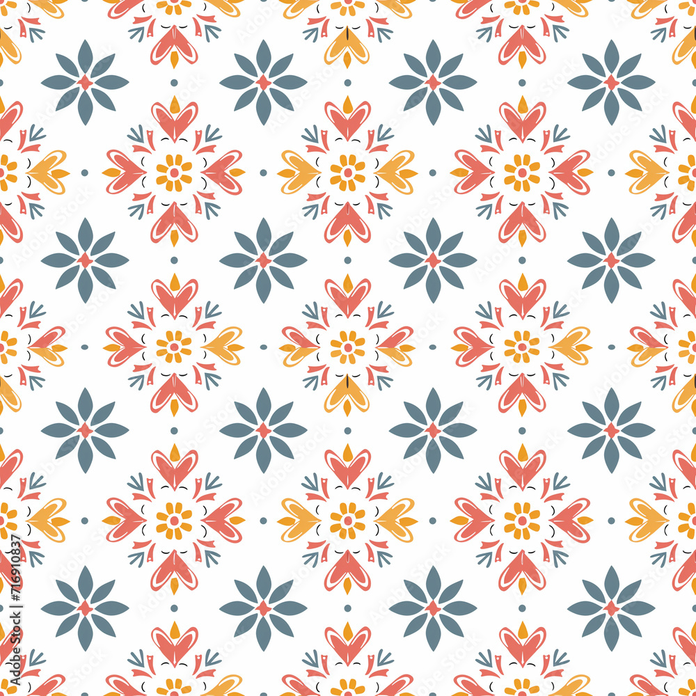 Rangoli patterns seamless pattern. Gift wrapping, wallpaper, background. Diwali Rangoli patterns seamless pattern. Gift wrapping, wallpaper, background. Diwali