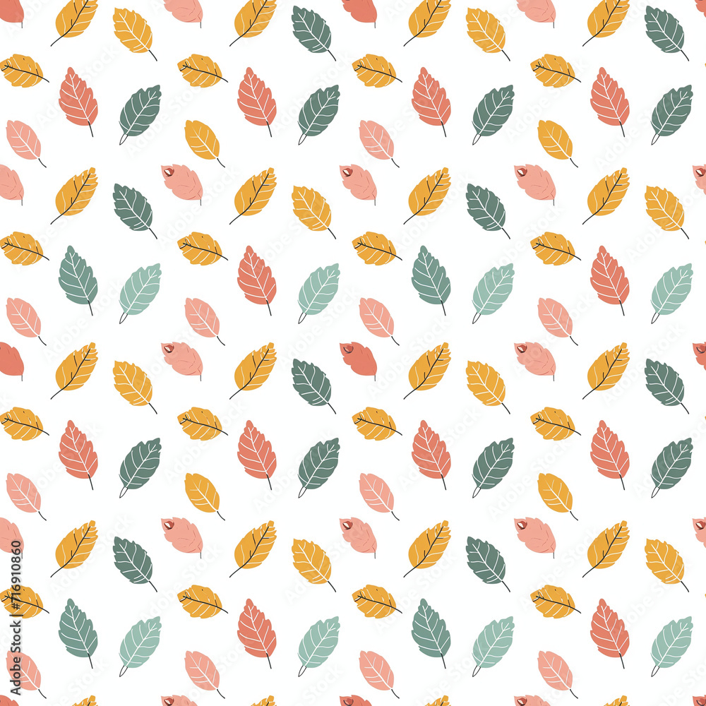 Autumn leaves seamless pattern. Gift wrapping, wallpaper, background. Thanksgiving Autumn leaves seamless pattern. Gift wrapping, wallpaper, background. Thanksgiving