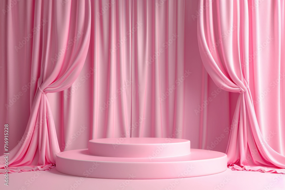 Background image for promotional product placement There was a curtain around the scene. and has a base for placing the main product in the middle Background image for promotional product placement There was a curtain around the scene. and has a base for placing the main product in the middle