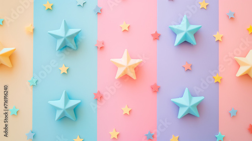 Colorful stars and stripes background