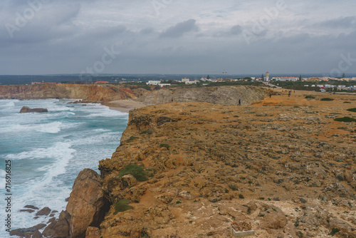Exploring the Fortaleza de Sagres, Portugal. Inside the fort comlex.