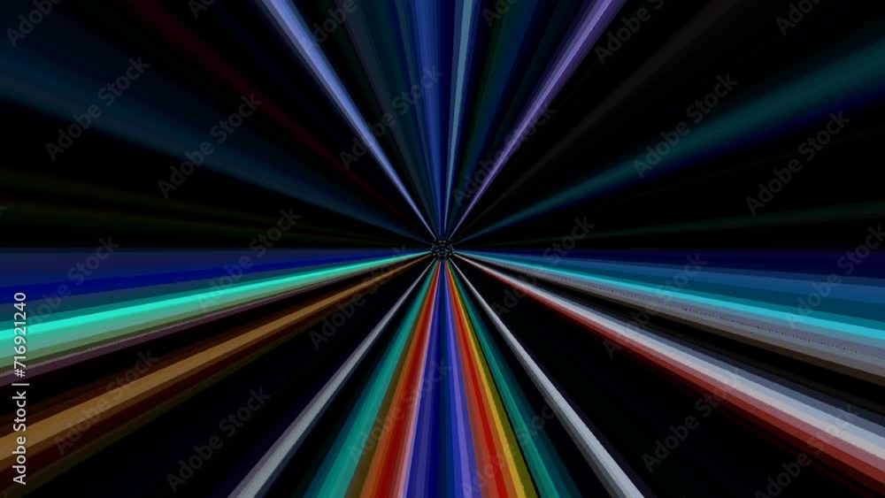 Beautiful videos that glow, shine brightly that regulate subtle movements with colorful stripes on a black background Beautiful videos that glow, shine brightly that regulate subtle movements with colorful stripes on a black background