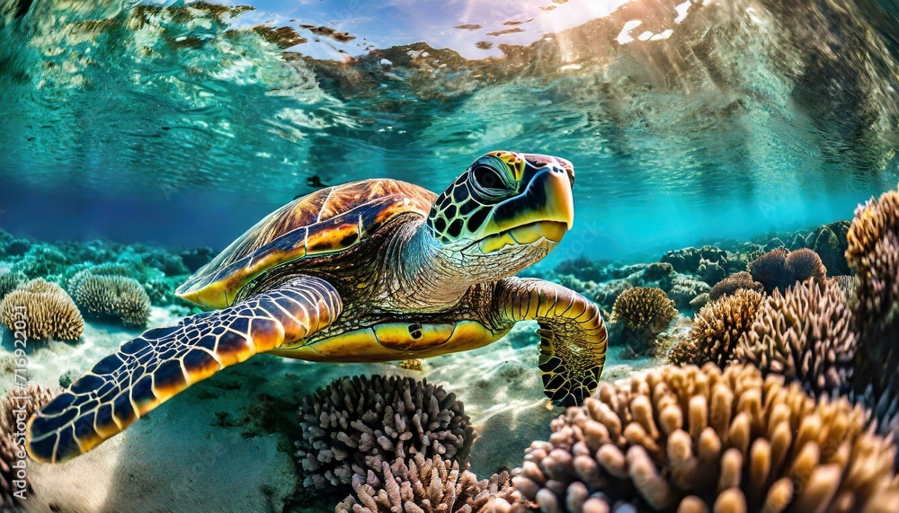 turtle swimming turtle swimming