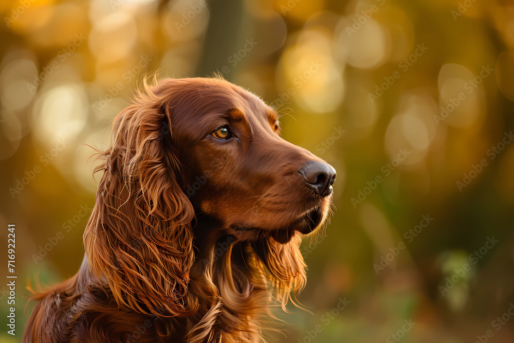 Irish Setter - Originating from Ireland, this breed is known for its beautiful red coat and high energy Irish Setter - Originating from Ireland, this breed is known for its beautiful red coat and high energy